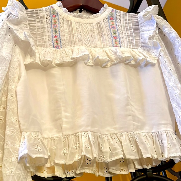 LOVESHACKFANCY Doreen Crop Top - Picture 9 of 14